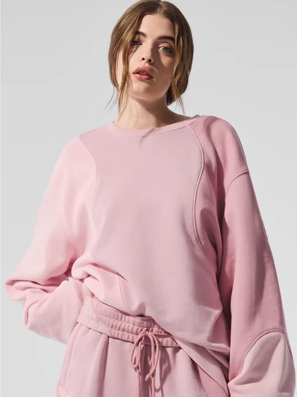 ALO Yoga Making Waves Oversized Crew neck  Pullover Sweatshirt